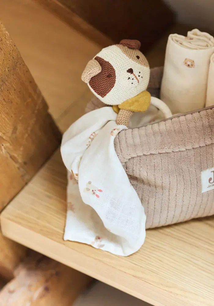 Jollein Luier Etui Rib Milky Coffee