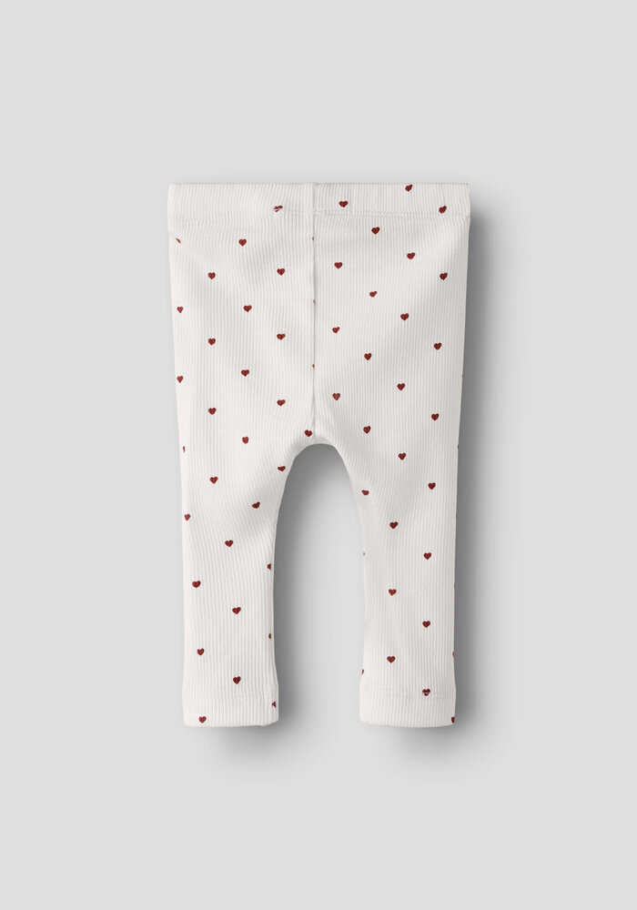 Lil' Atelier NBFGAGO SLIM LEGGING LIL NOOS Coconut Milk HEART