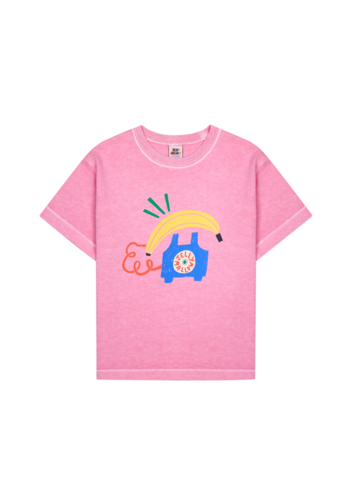 Jelly Mallow Jelly Mallow Banana Telephone Pigment T-shirt