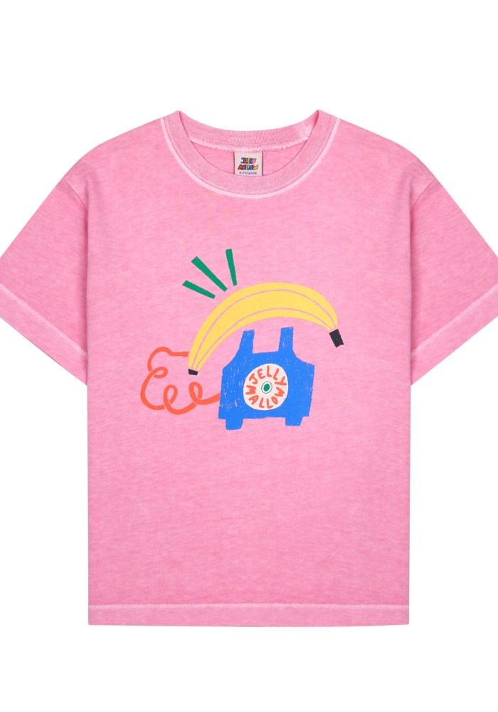 Jelly Mallow Banana Telephone Pigment T-shirt