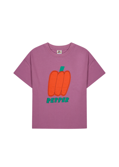 Jelly Mallow Jelly Mallow Bell Pepper Applique T-shirt