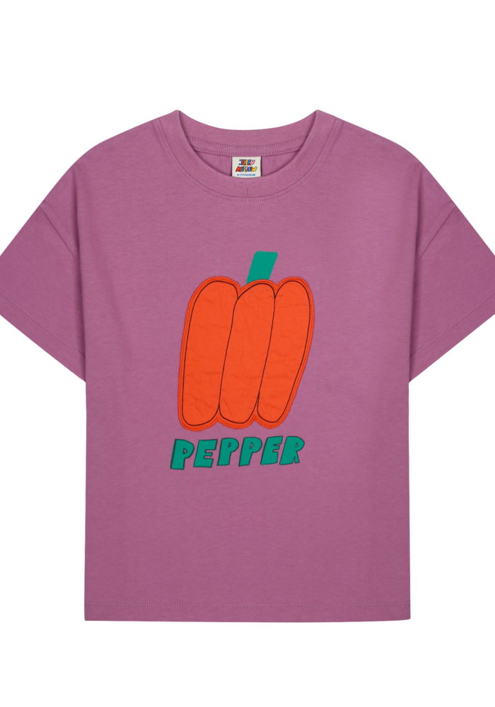 Jelly Mallow Bell Pepper Applique T-shirt