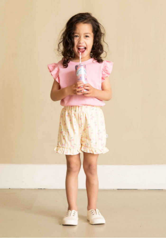 House of Jamie Ruffled Tee Poppy Peony