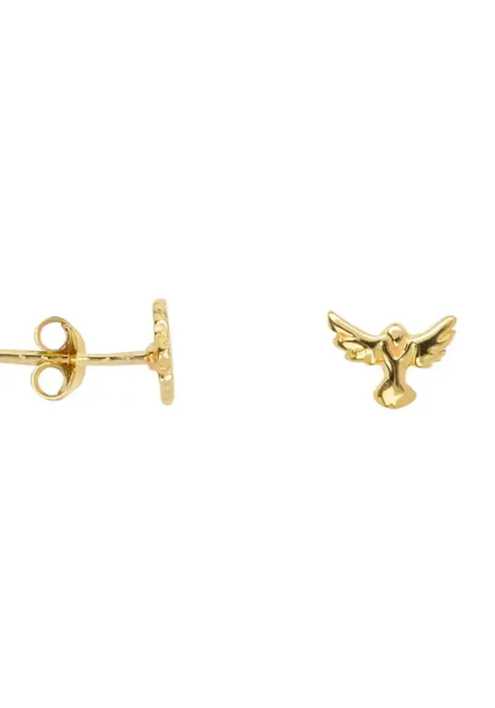Bibi Camille Mini Angel Wings Stud Earring Gold