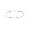 Bibi Camille Mini Smiley Rope Bracelet Pink Gold