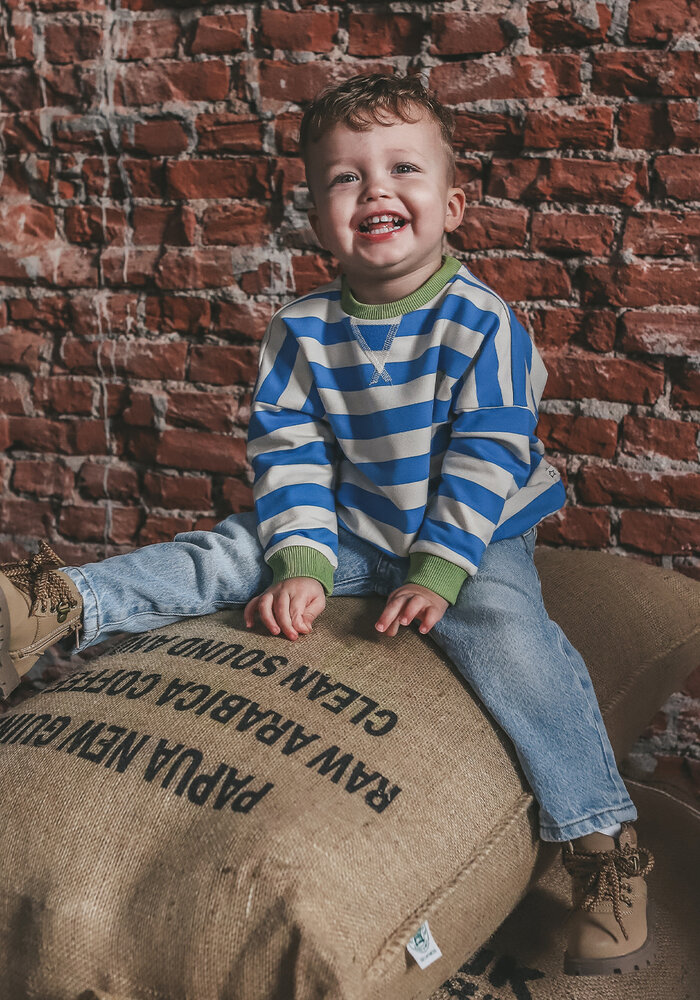 Your Wishes Stripe French Knit | Sweater French Blue