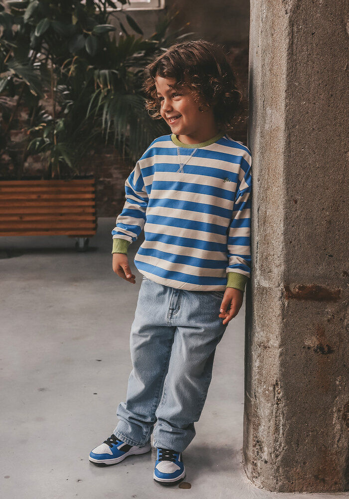 Your Wishes Stripe French Knit | Sweater French Blue