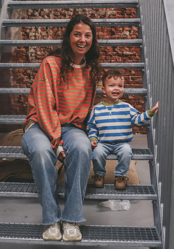 Your Wishes Stripe French Knit | Sweater French Blue