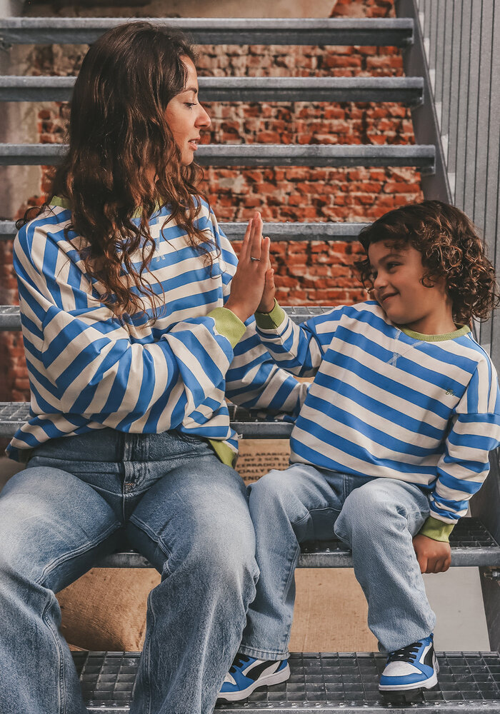 Your Wishes Stripe French Knit | Sweater French Blue