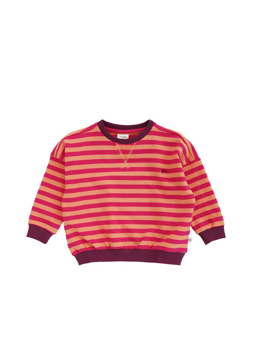 Your Wishes Your Wishes Stripe French Knit | Sweater Beetroot Purple