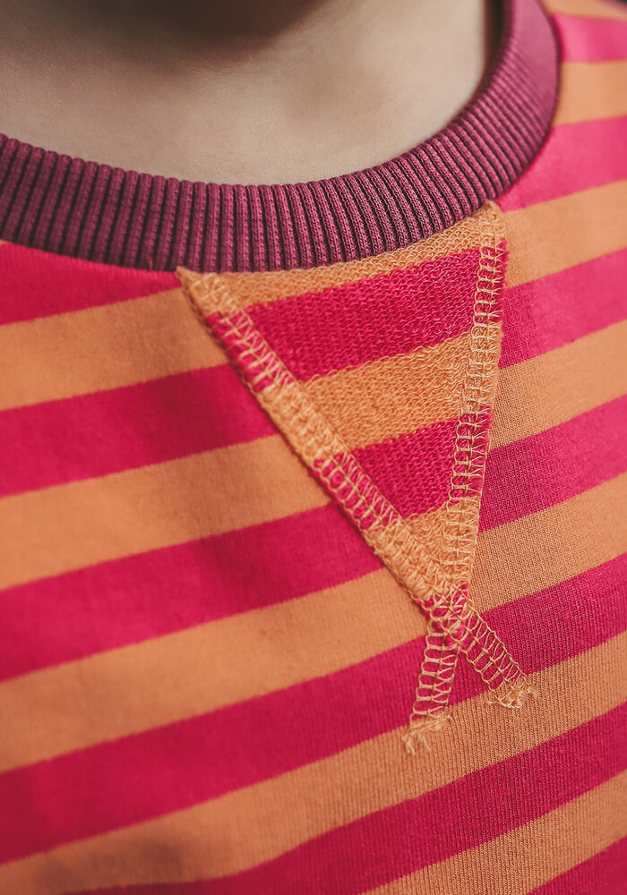 Your Wishes Stripe French Knit | Sweater Beetroot Purple