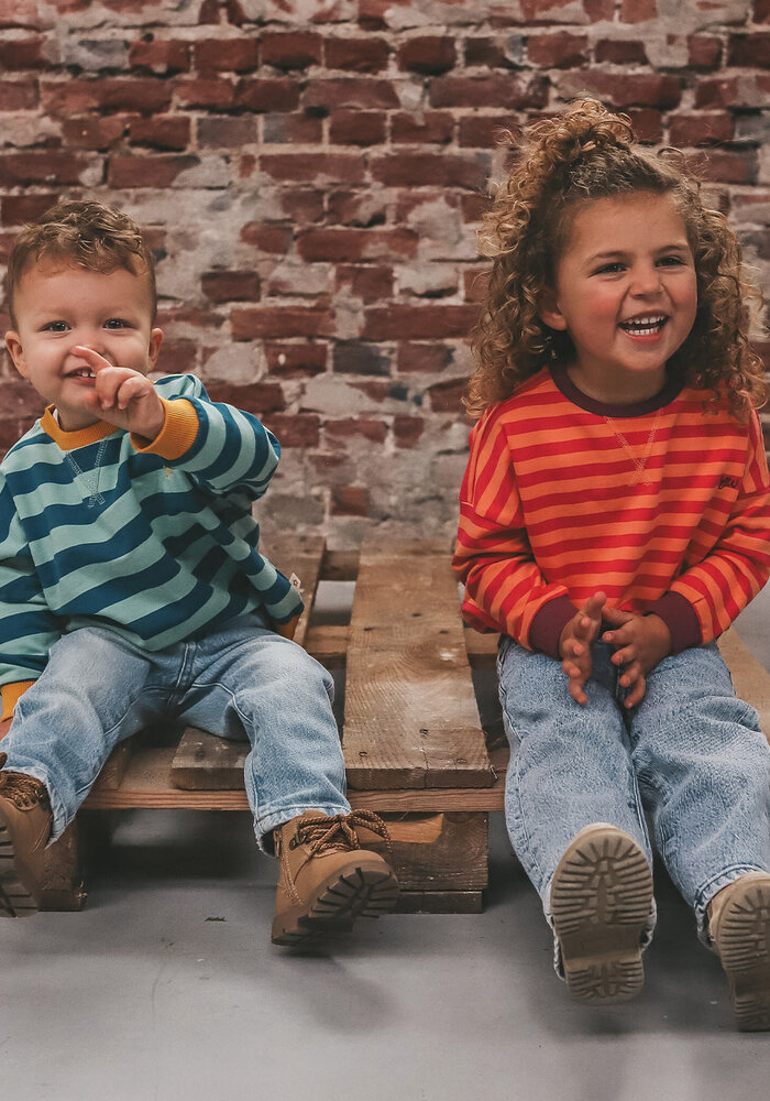 Your Wishes Stripe French Knit | Sweater Beetroot Purple