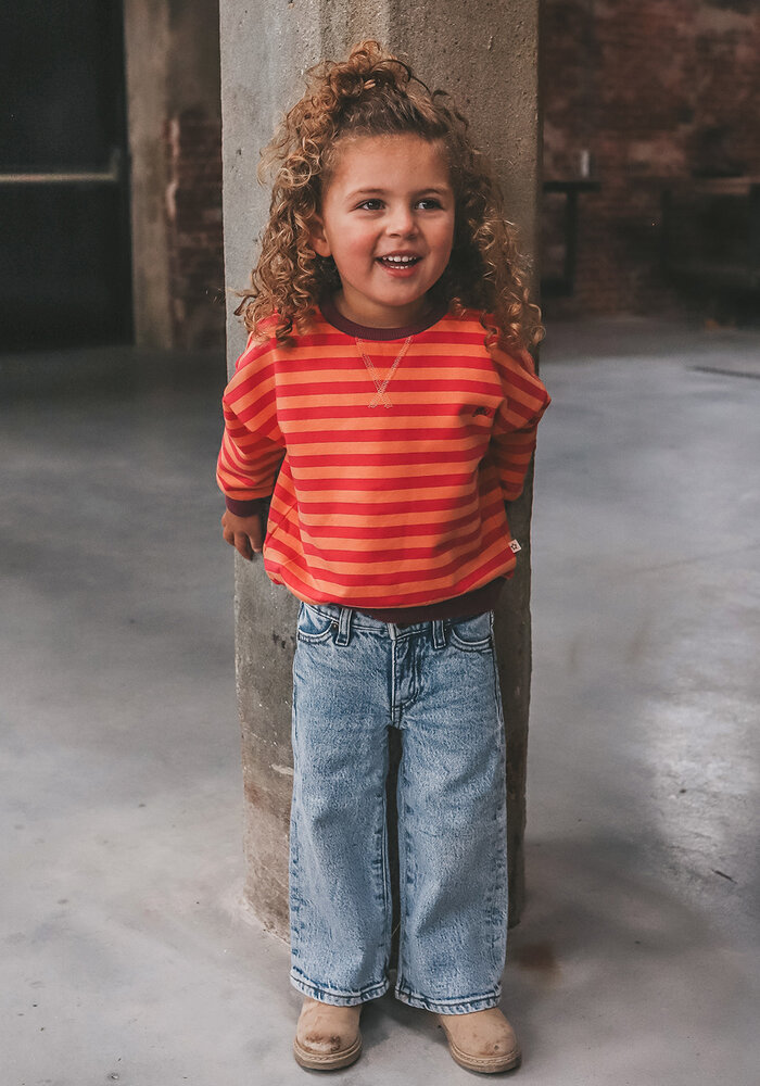 Your Wishes Stripe French Knit | Sweater Beetroot Purple