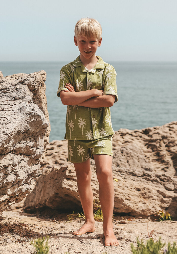 Salted Stories Beach Palms | Loose Shirt Iguana