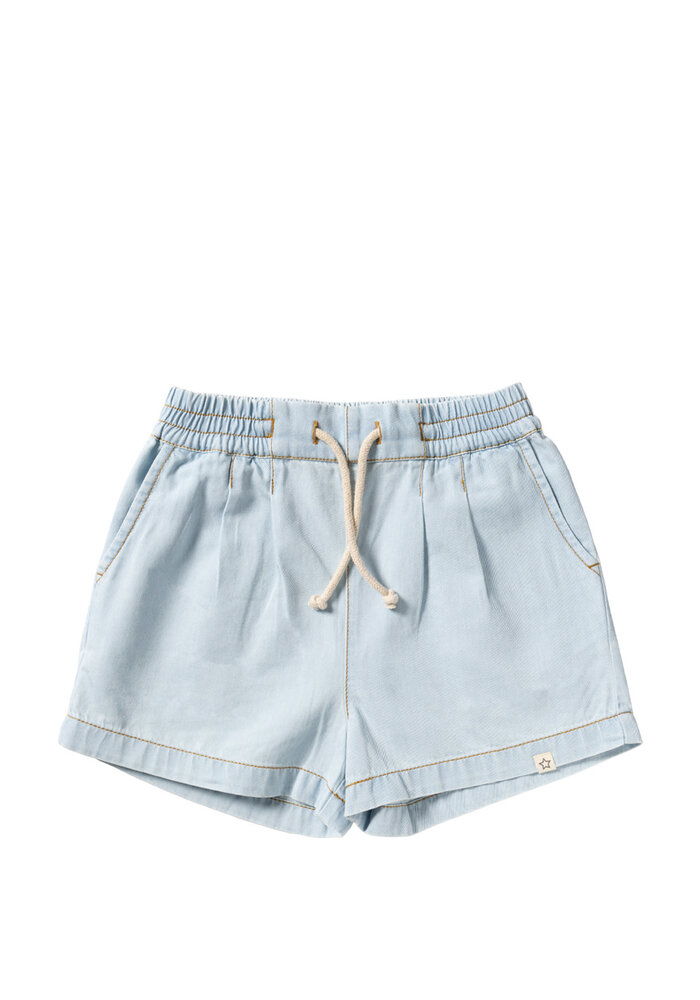 Your Wishes Chambray | Relaxed Shorts Sunlit Blue