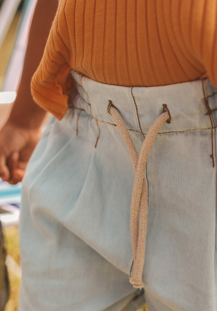 Your Wishes Chambray | Relaxed Shorts Sunlit Blue