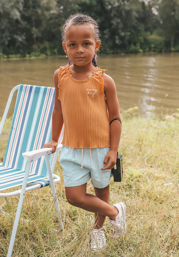 Your Wishes Chambray | Relaxed Shorts Sunlit Blue