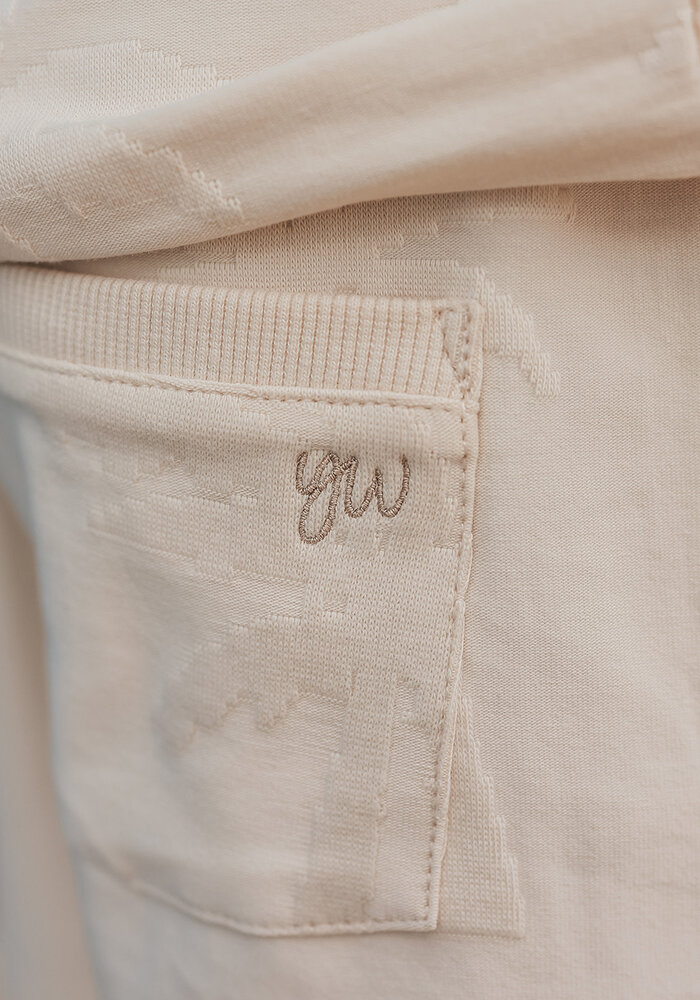 Your Wishes Stamped Palms | Bermuda Shorts White Swan