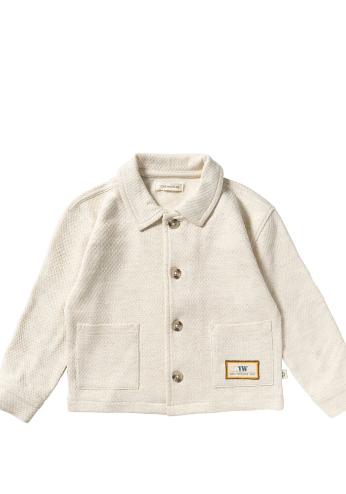 Your Wishes Melange | Overshirt White Swan