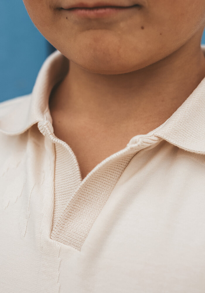 Your Wishes Stamped Palms | Casual Polo White Swan