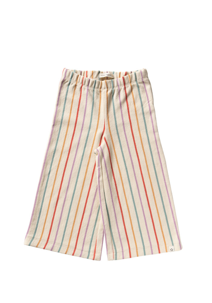 Your Wishes Sunset Stripe | Wide Leg White Swan