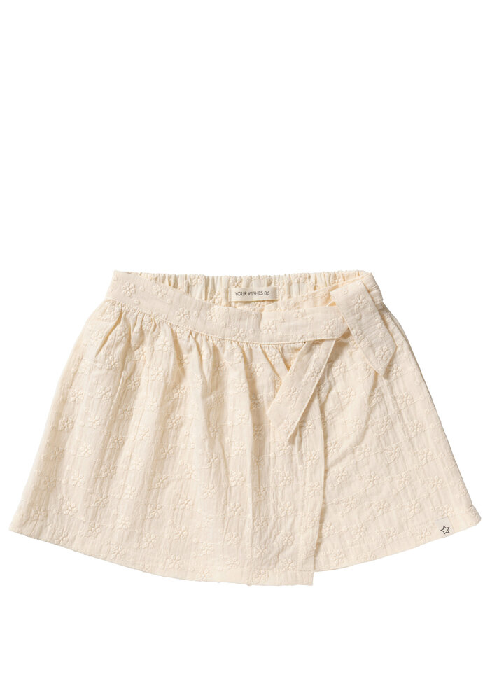 Your Wishes Broderie | Wrap Skort White Swan