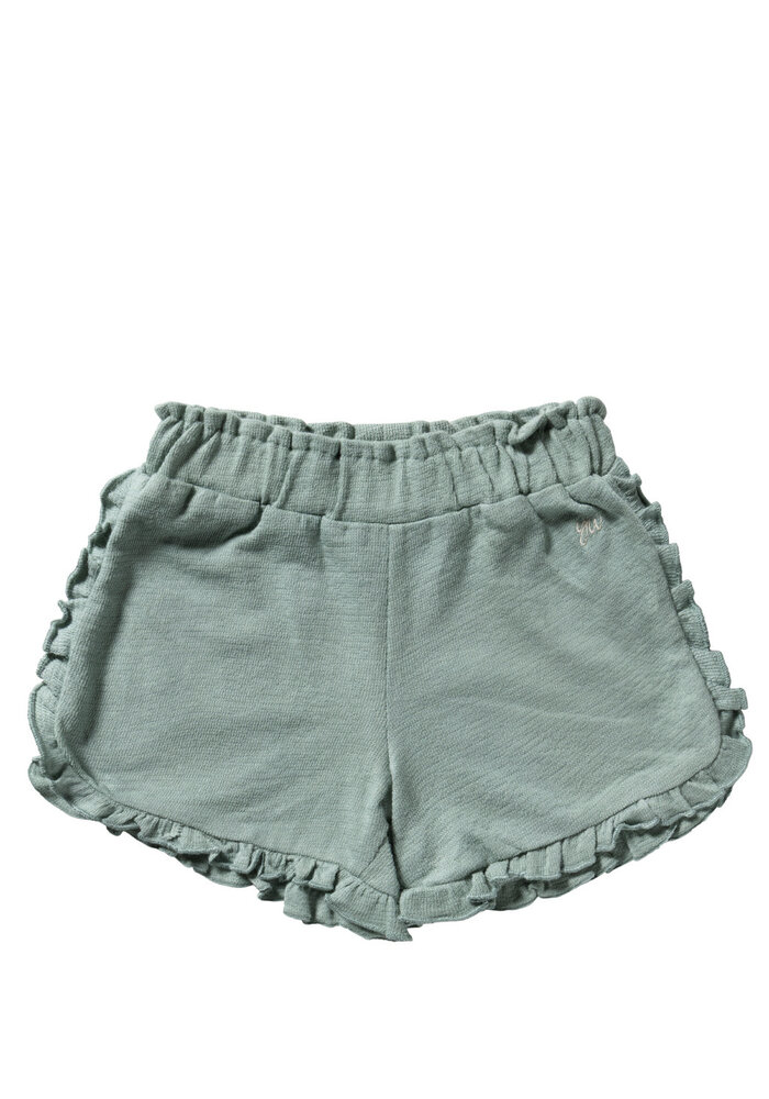 Your Wishes Textured Jersey | Ruffle Shorts Ocean
