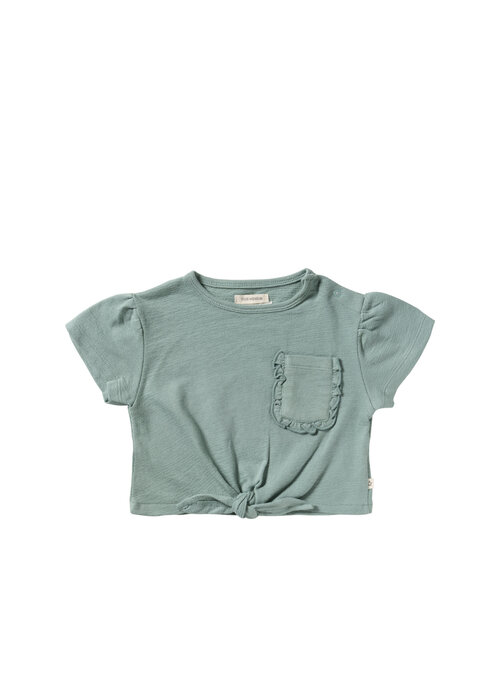 Your Wishes Your Wishes Textured Jersey | Front Tie Shirt Ocean