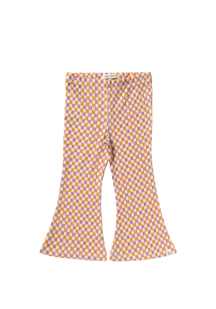 Your Wishes Mini Check | Flared Legging Multicolor