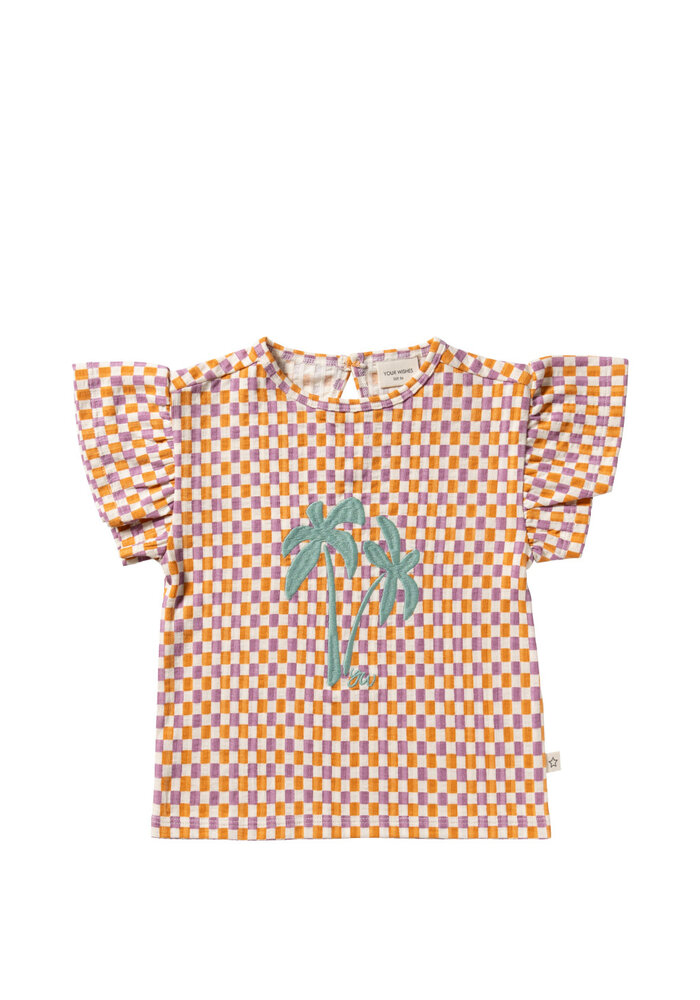 Your Wishes Mini Check | Ruffle Shirt Multicolor