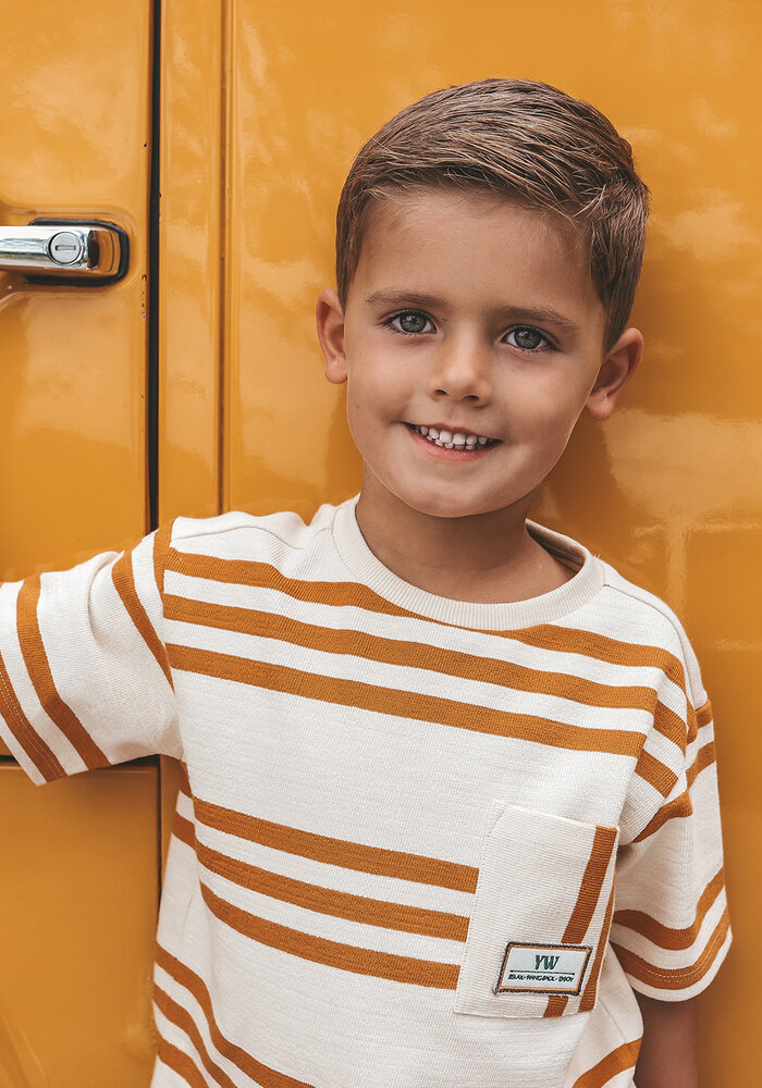 Your Wishes Triad Stripe | Oversized Tee Multicolor