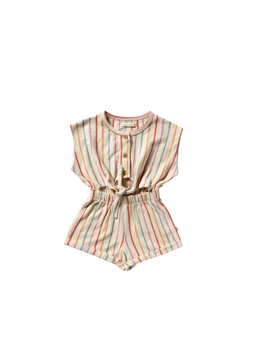 Your Wishes Your Wishes Sunset Strip | Front Tie Playsuit Multicolor