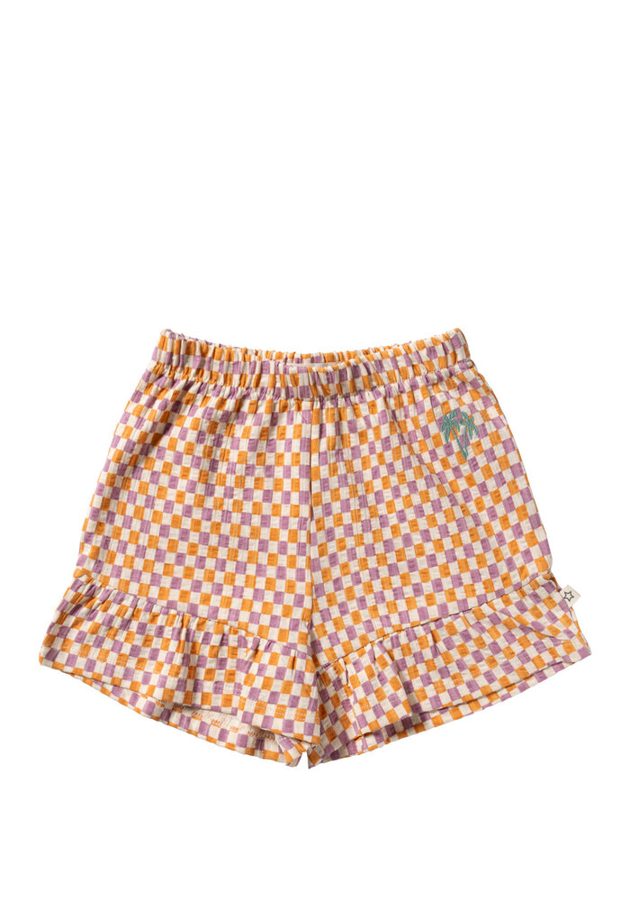 Your Wishes Mini Check | Wide Shorts Multicolor