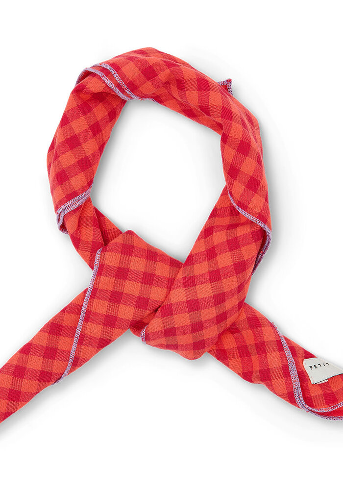 Petit Blush Scarf 50x50 cm Check Red