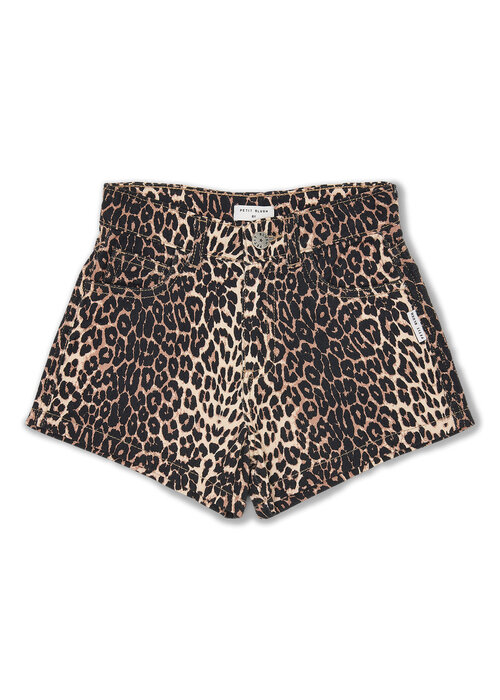 Petit Blush Petit Blush Jeans Short Leopard AOP
