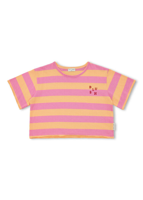 Petit Blush Petit Blush Stripe T-Shirt Cashmere Rose/Peach Cobbler