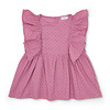 Petit Blush Ruffle Blouse Plumeti