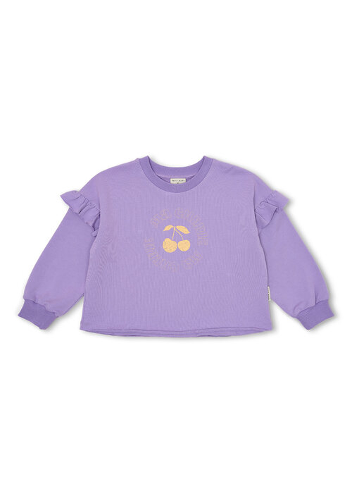 Petit Blush Petit Blush June ruffle sweater – Chalk Violet
