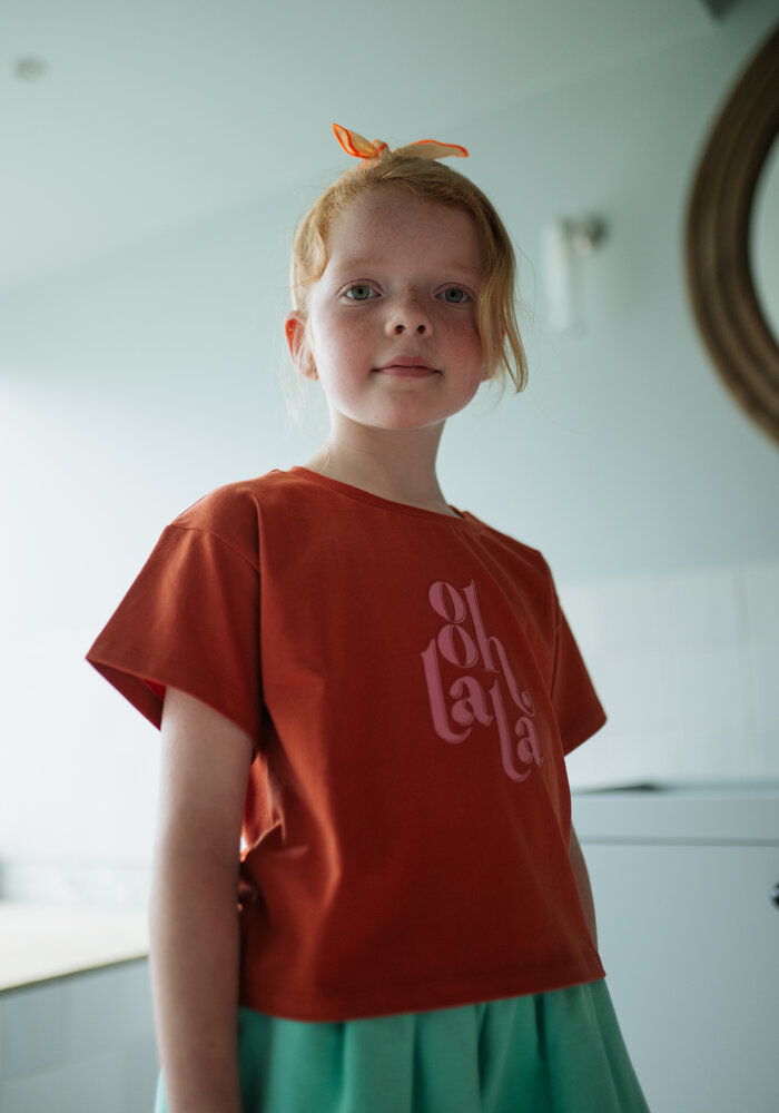 Petit Blush T-Shirt Ooh lala Burnt Brick