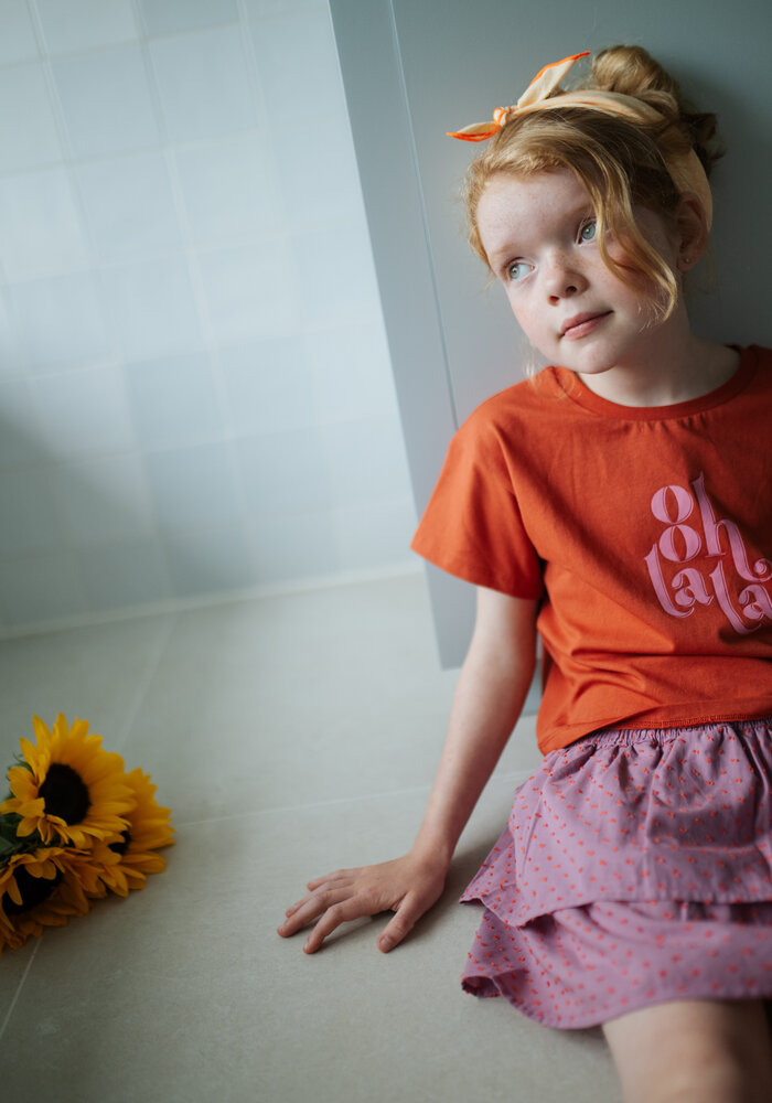 Petit Blush T-Shirt Ooh lala Burnt Brick