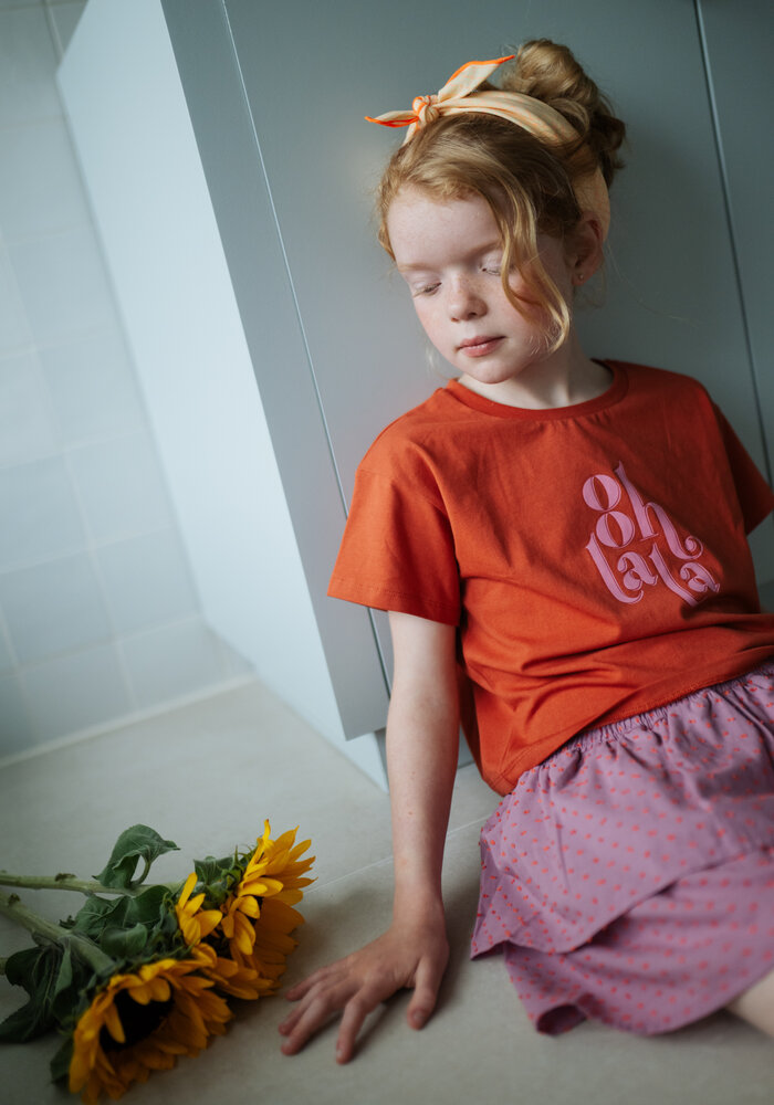 Petit Blush T-Shirt Ooh lala Burnt Brick