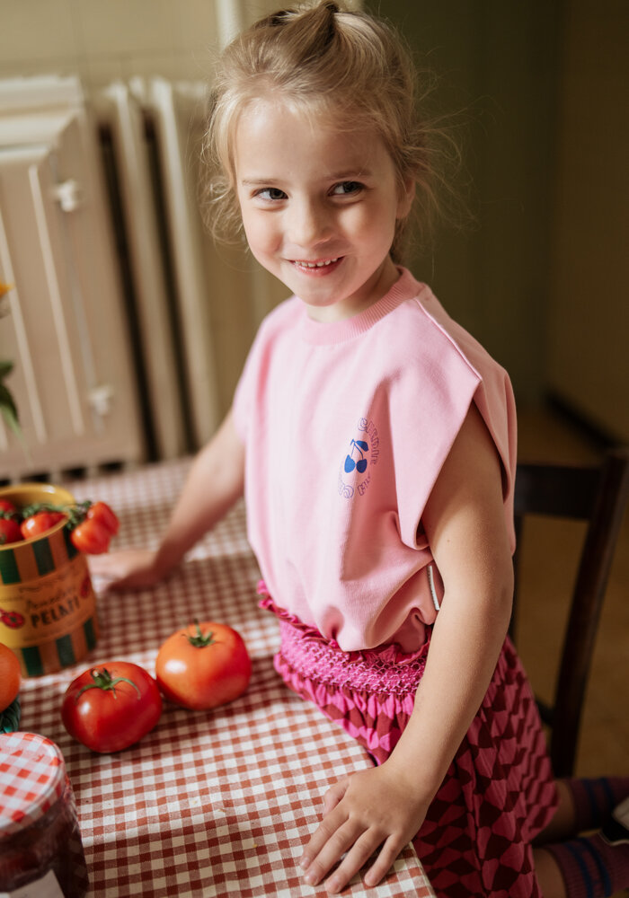 Petit Blush Mini Smock Skirt Berry Blush