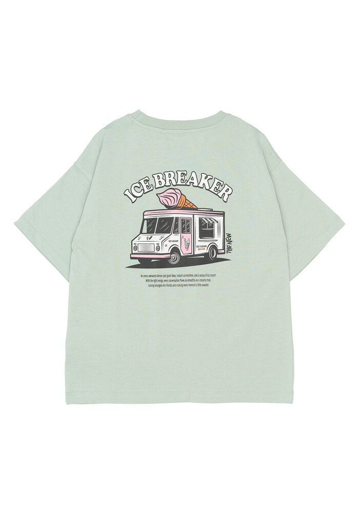 The New TNStefano OS S_S Tee Aqua gray