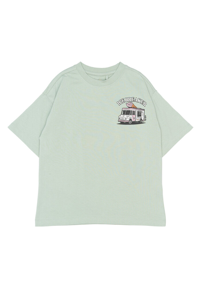 The New TNStefano OS S_S Tee Aqua gray