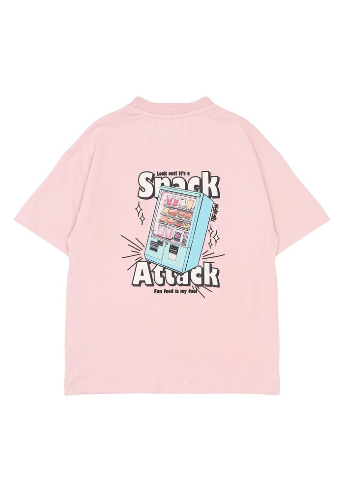 The New TNSnack OS S_S Tee Silver Pink