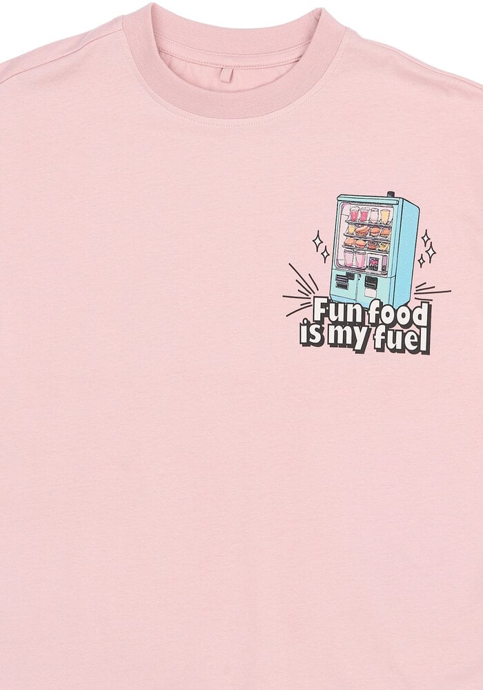 The New TNSnack OS S_S Tee Silver Pink