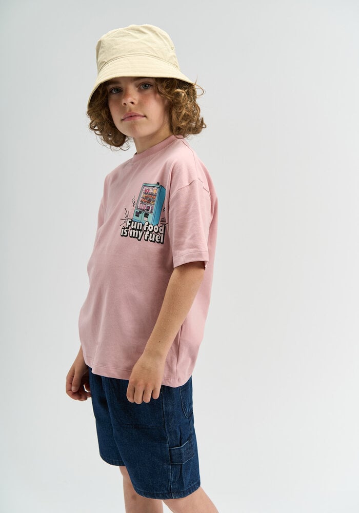 The New TNSnack OS S_S Tee Silver Pink