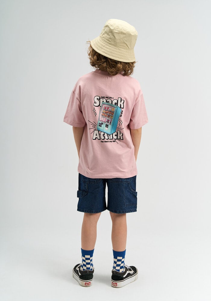 The New TNSnack OS S_S Tee Silver Pink