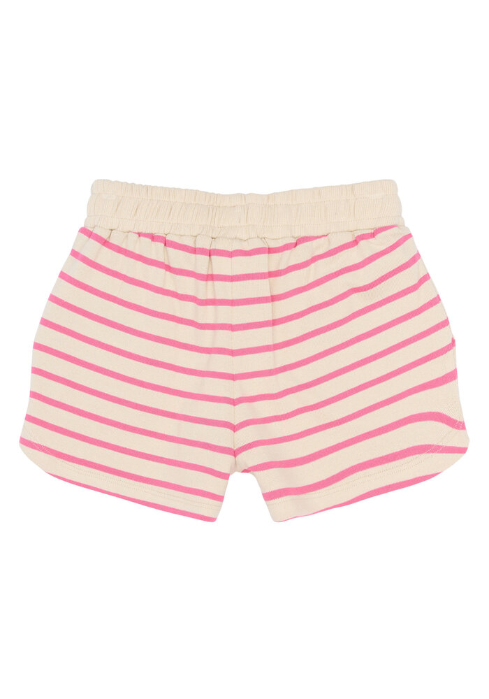 The New TNShannon Shorts Carmine Rose Striped