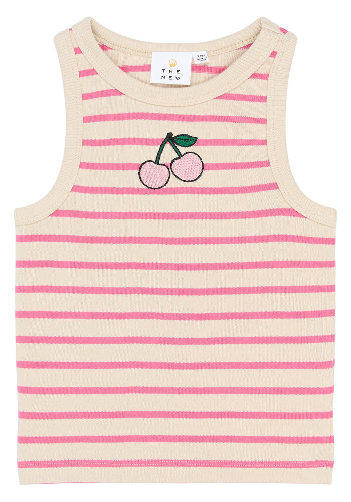 The New TNShannon Short S_L Top Carmine Rose Striped